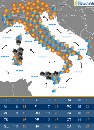 Previsioni Meteo Domenica 10 Novembre