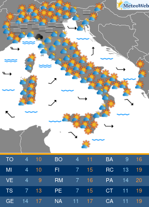 Previsioni Meteo Domenica 17 Novembre