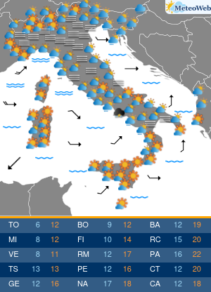 Previsioni Meteo Giovedi 28 Novembre