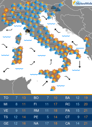 Previsioni Meteo Mercoledi 27 Novembre