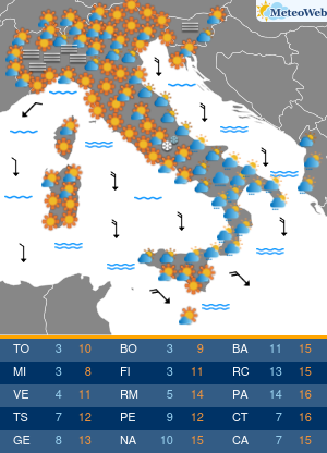 Previsioni Meteo Domenica 1 Dicembre