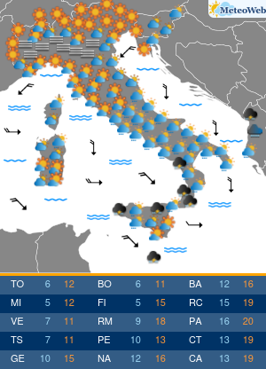 Previsioni Meteo Venerdi 29 Novembre