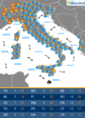 Previsioni Meteo Mercoledi 4 Dicembre