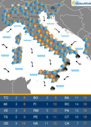 Previsioni Meteo Venerdi 6 Dicembre