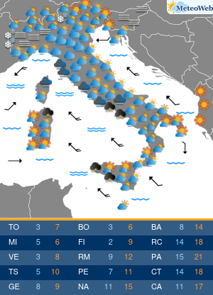 Previsioni Meteo Venerdi 13 Dicembre