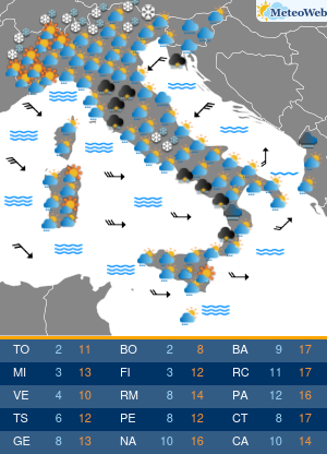 Previsioni Meteo Venerdi 20 Dicembre