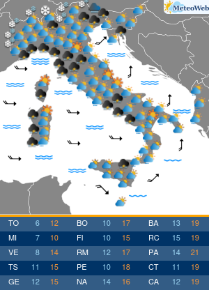 Previsioni Meteo Martedi 28 Gennaio