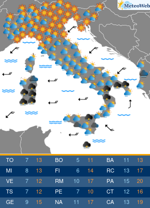 Previsioni Meteo Domenica 2 Marzo