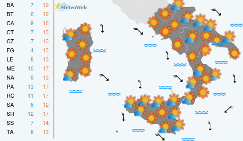 Previsioni Meteo Sabato 23 Novembre