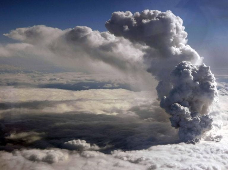 eruzione del vulcano Eyjafjöll