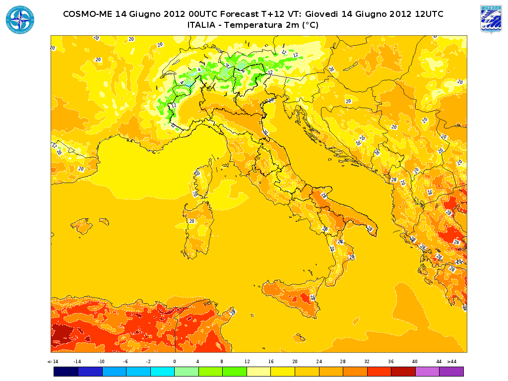 Le previsioni meteo dell aeronautica militare per i prossimi