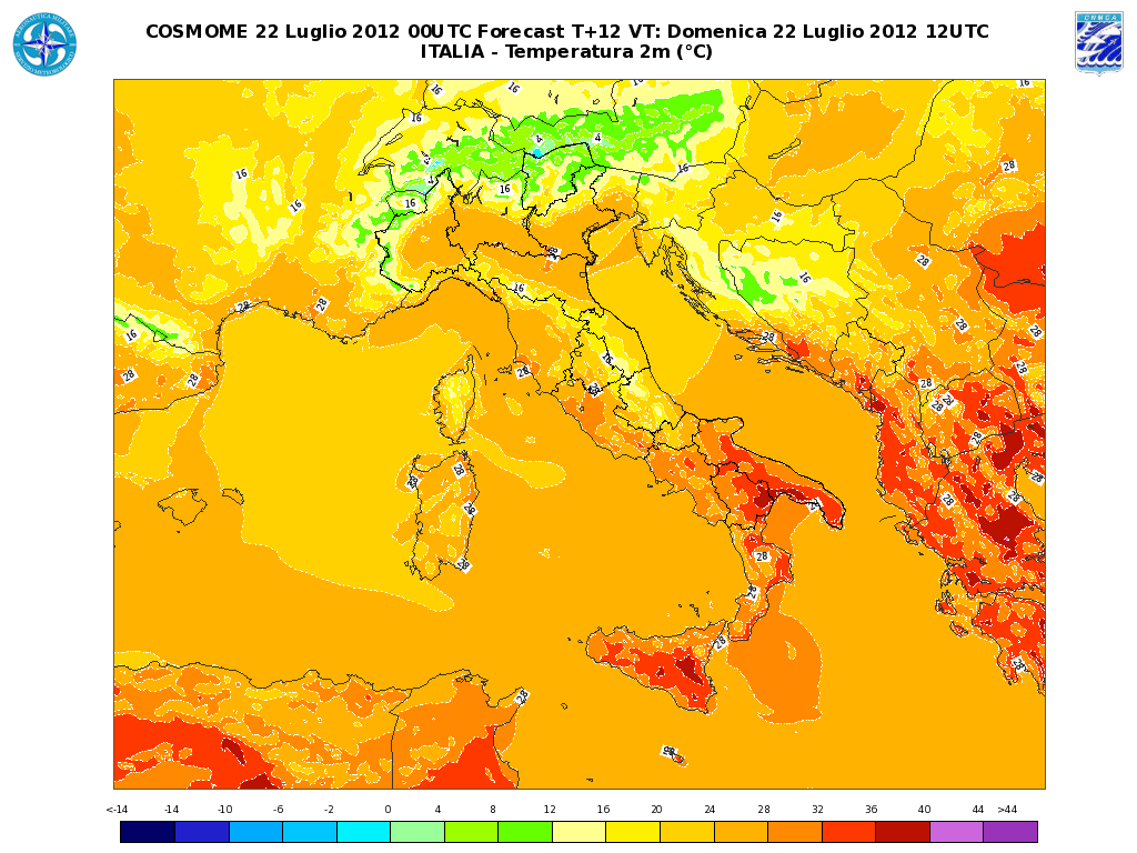 Le Previsioni Meteo, L'allerta E Le Mappe Dell'aeronautica Militare Per ...