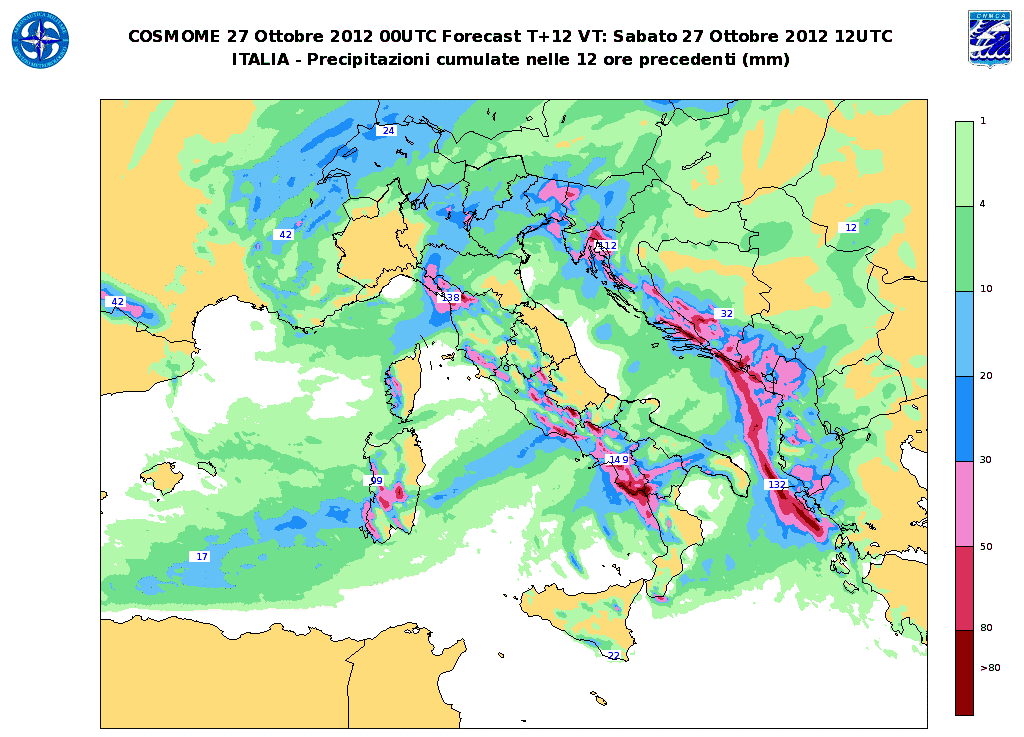 L'allerta Meteo E Le Mappe Dell'aeronautica Militare: Forte Maltempo ...