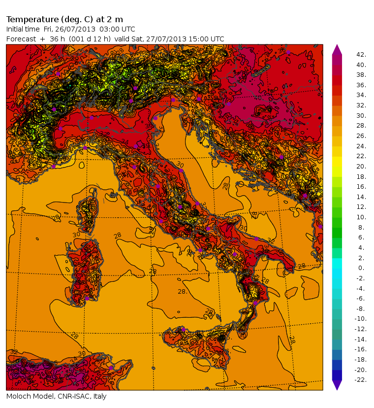 Allerta meteo dell aeronautica militare per il caldo in arrivo