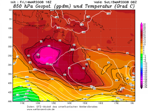 Onda di calore nel sud dell'Australia