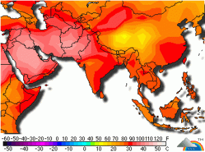 Le temperature elevatissime raggiunte nei giorni scorsi sull'Iran meridionale