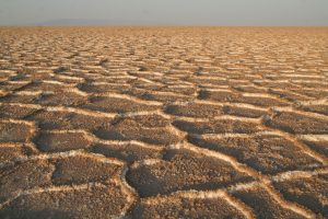 L'arido paesaggio del deserto iraniano