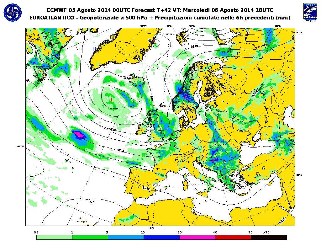 Le Previsioni Meteo Dell'aeronautica Militare Per Domani, Mercoledì 6 ...