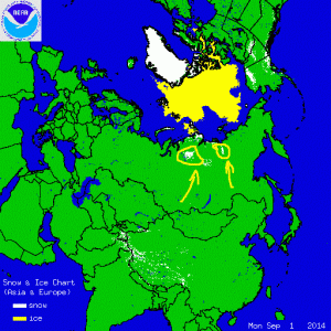 Ecco le aree interessate dalle prime nevicate di stagione 