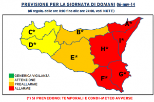 allerta meteo sicilia criticità rossa