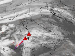 allerta mappa temporali in arrivo