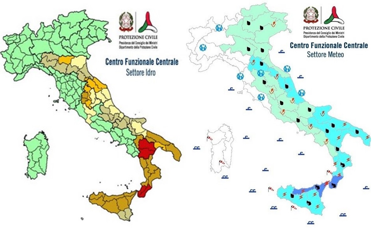 Allerta Meteo, Allarme Rosso Della Protezione Civile Per Domani: "grave ...