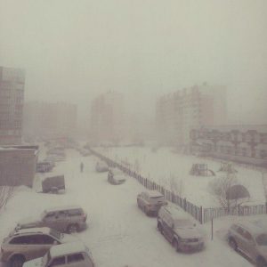 Il ritorno della neve su diverse aree della Siberia