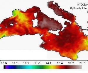 La piscina di acque molto calde che circonda l'Italia