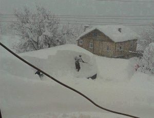 Gli effetti delle forti nevicate da “Black sea effect snow” sulle montagne della Turchia settentrionale