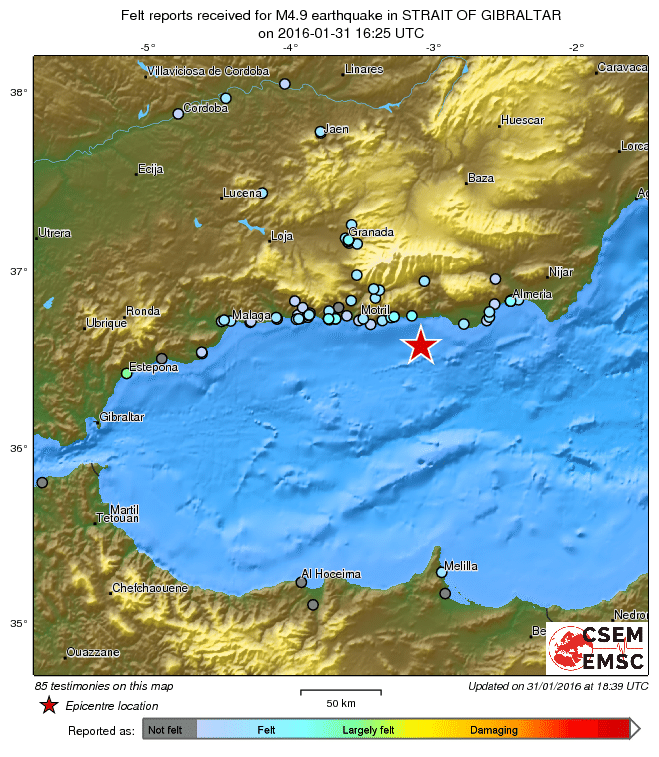 Terremoti Gibilterra