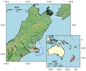 Epicentro terrmoto Christchurch