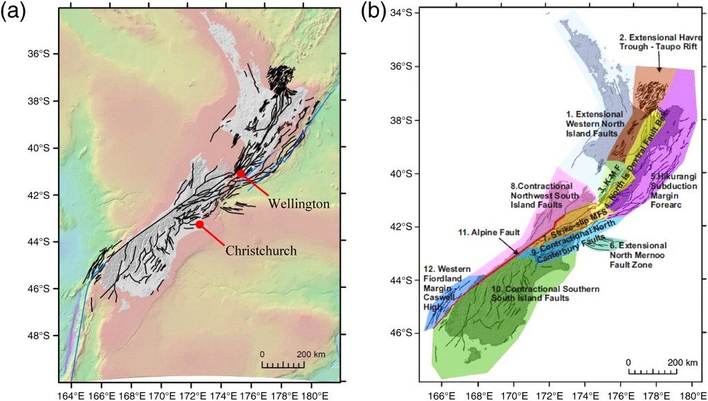 Nuova Zelanda faglie