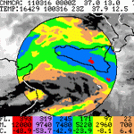 Ciclone “Doris” al Sud, mappe e immagini da radar e satelliti