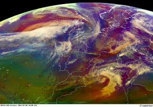 Lo sviluppo della spettacolare depressione extratropicale sottovento all'Atlante algerino