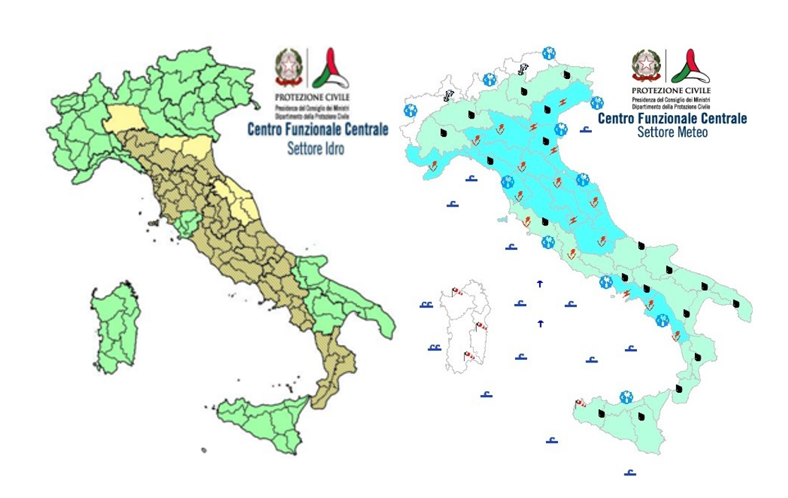 Allerta Meteo, Avviso Della Protezione Civile: Temporali, Crollo ...