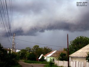 I forti temporali di ieri sulla regione di Donetsk