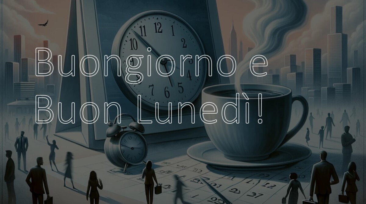 buongiorno e buon lunedì