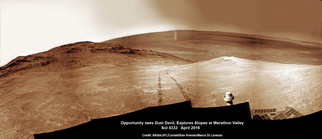 opportunity marte dust devil