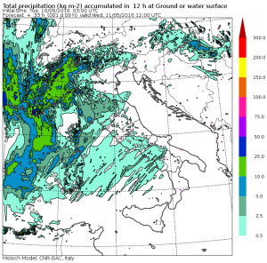 piogge mercoledì 11 maggio mattina
