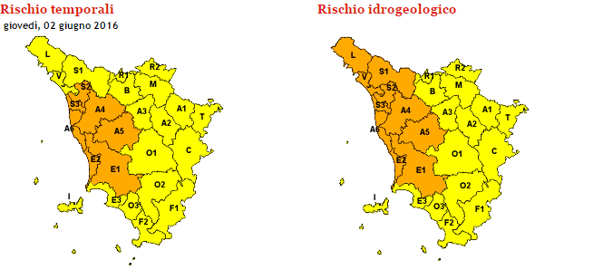 Allerta Meteo Toscana: Criticità "arancione" Sulla Costa Dalla Mezzanotte