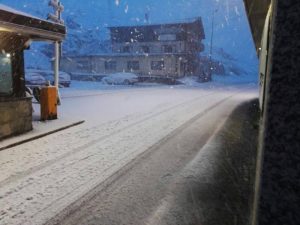 La neve di ieri sera a Livigno