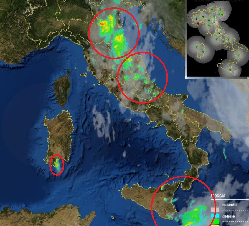 Maltempo: Forti Temporali In Sardegna E Romagna [LIVE]