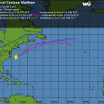 Uragano Matthew verso l’Europa: gli ultimi aggiornamenti dall’oceano Atlantico, nuova rotta verso l’isola di Terranova [MAPPE]