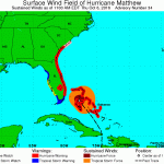 Uragano Matthew, panico negli USA: 3 milioni di evacuati, “è la tempesta peggiore da 118 anni” [MAPPE]