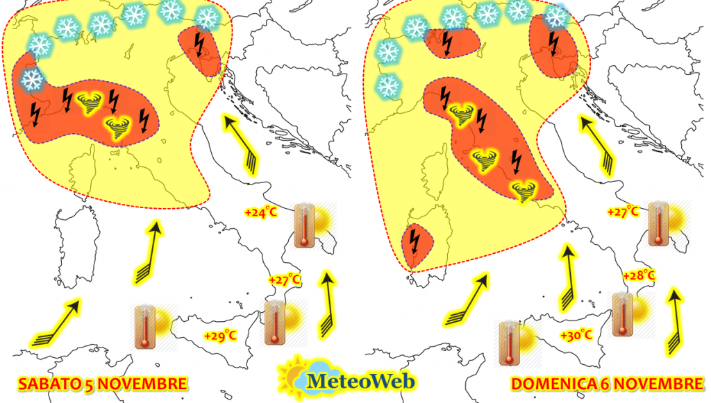 Copia di allerta meteo weekend dettagli italia