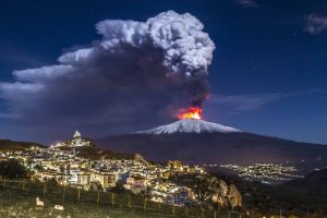 Etna foto bellissima eruzione