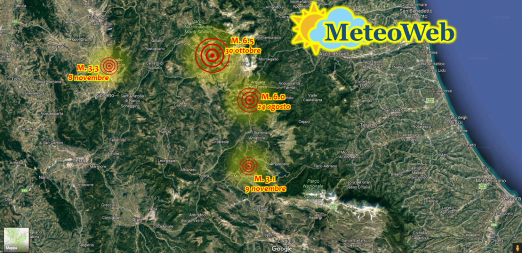 Terremoto Sciame Sismico Centro Italia scosse