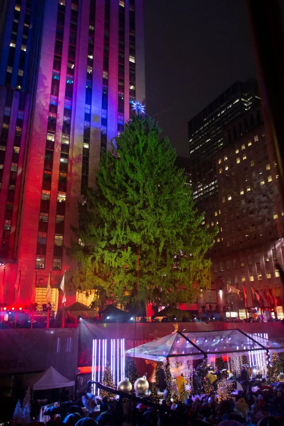 New York, l'accensione dell'albero di Natale a Times Square [GALLERY]