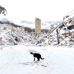 Terremoto: neve ad Amatrice, i Vigili del Fuoco nella zona rossa [FOTO]