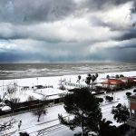 Pescara, tanta neve sulla costa e temperatura minima di -4,2°C in riva al mare. A rischio Pescara-Fiorentina [FOTO]